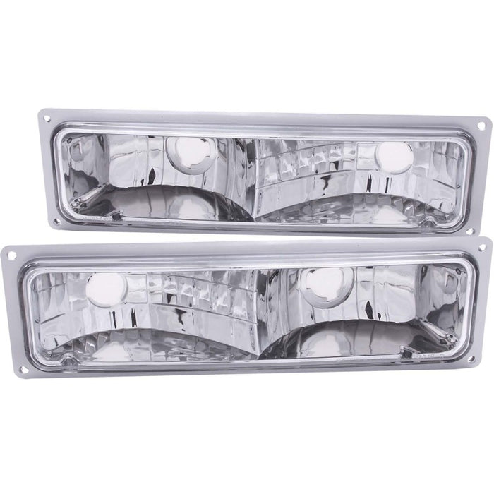 ANZO 1988-1998 Chevrolet C1500 Euro Parking Lights ChromeANZO