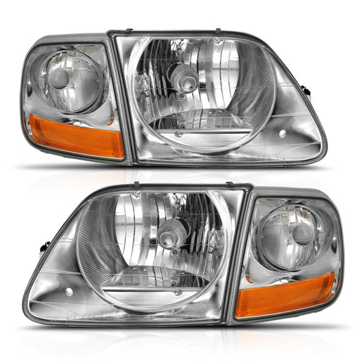 ANZO 1997-2003 Ford F-150 Crystal Headlight G2 Clear With Parking LightANZO