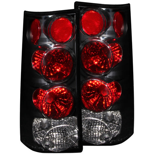 ANZO 1996-2002 Gmc Savana Taillights BlackANZO