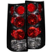 ANZO 1996-2002 Gmc Savana Taillights BlackANZO