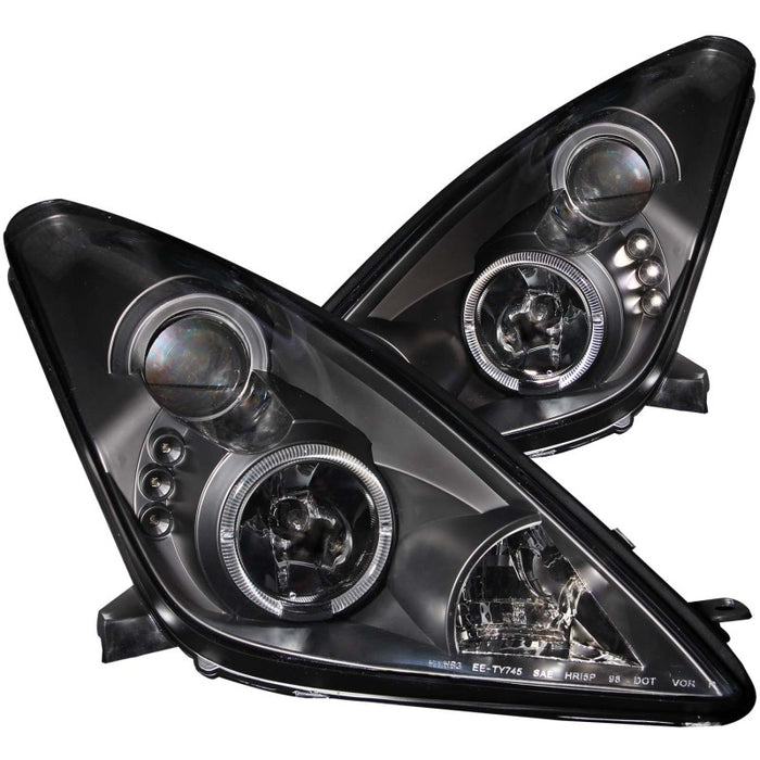 ANZO 2000-2005 Toyota Celica Projector Headlights w/ Halo BlackANZO