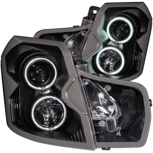 ANZO 2003-2007 Cadillac Cts Projector Headlights w/ Halo Black (CCFL)ANZO