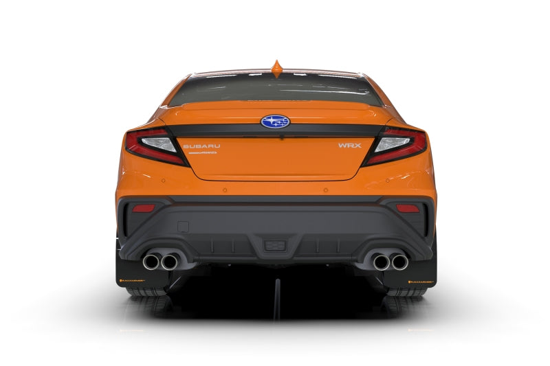 Rally Armor 2022 Subaru WRX Black UR Mud Flap w/ Orange LogoRally Armor