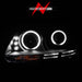 ANZO 2006-2009 Volkswagen Rabbit Projector Headlights w/ Halo Black (CCFL)ANZO