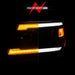 ANZO 09-20 Nissan Frontier Black Projector Plank Style DRL w/ Switchback & Sequential LED DRLANZO