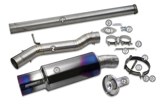 Tomei Exhaust Replacement Part Main Pipe B #2 For EVO 10 TB6090-MT02ATomei USA