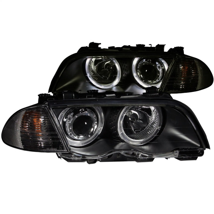 ANZO 1999-2001 BMW 3 Series E46 Projector Headlights w/ Halo Black (CCFL)ANZO