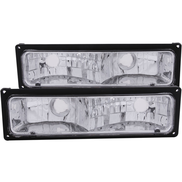 ANZO 1988-1998 Chevrolet C1500 Euro Parking Lights BlackANZO