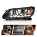 ANZO 2013-2015 Honda Accord Projector Headlights w/ U-Bar BlackANZO