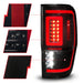 ANZO 19-22 Ford Ranger Full LED Taillights w/ Lightbar Sequential Signal Black Housing/Smoke LensANZO