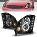 ANZO 2003-2007 Infiniti G35 Projector Headlights w/ Halo Black (CCFL) (HID Compatible)ANZO