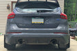 Rally Armor 12-19 Ford Focus ST / 16-19 RS Red Mud Flap w/ White LogoRally Armor